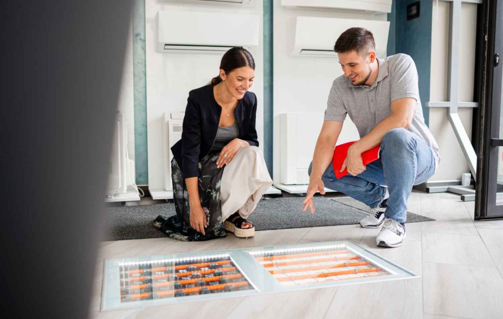 Underfloor drying